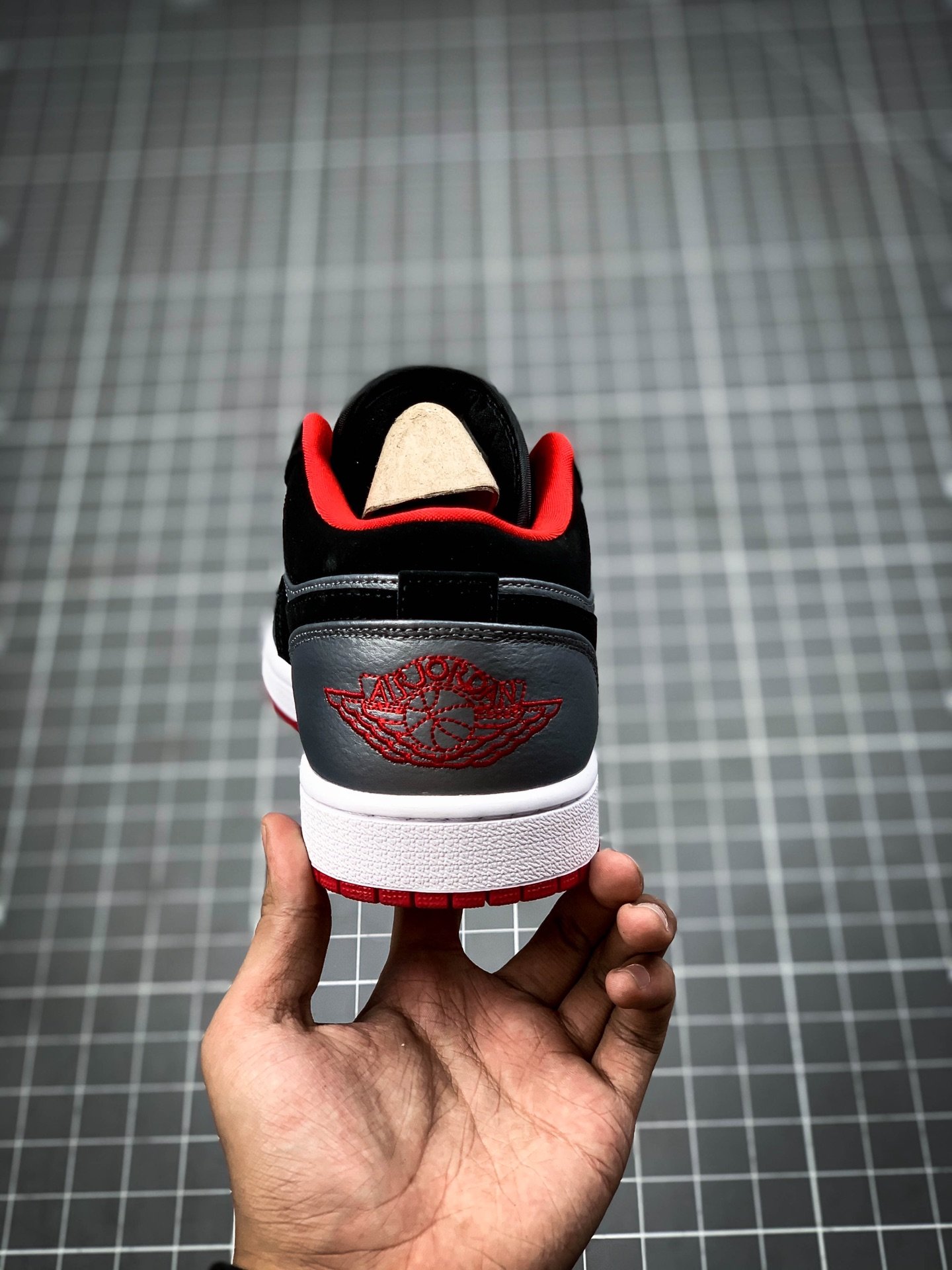 Air Jordan 1 Retro Low Dark Grey/Black/Red 17