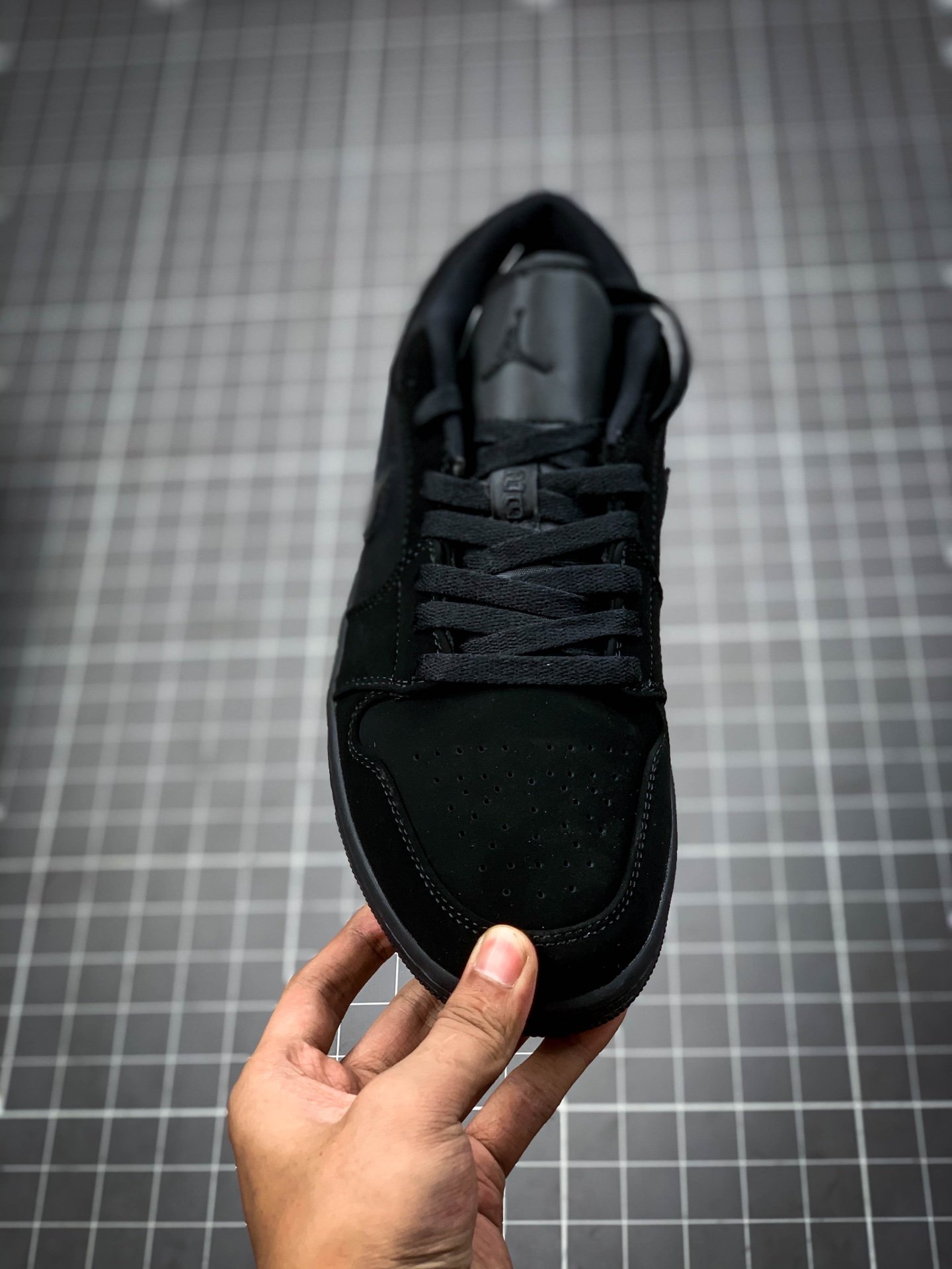 Air Jordan 1 Low Black/Black-Black 9