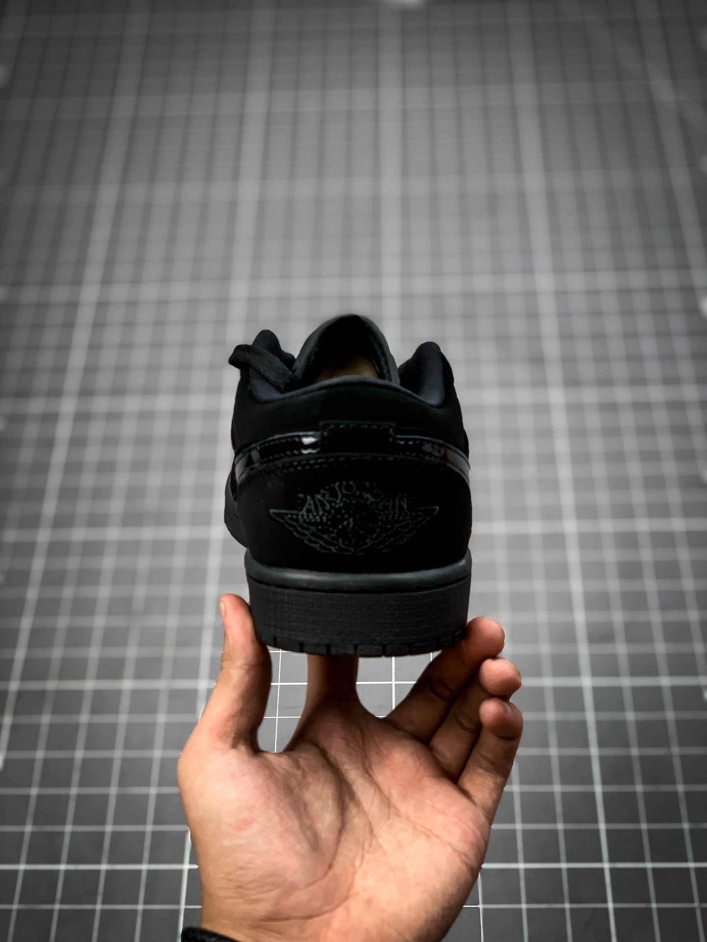 Air Jordan 1 Low Black/Black-Black 15