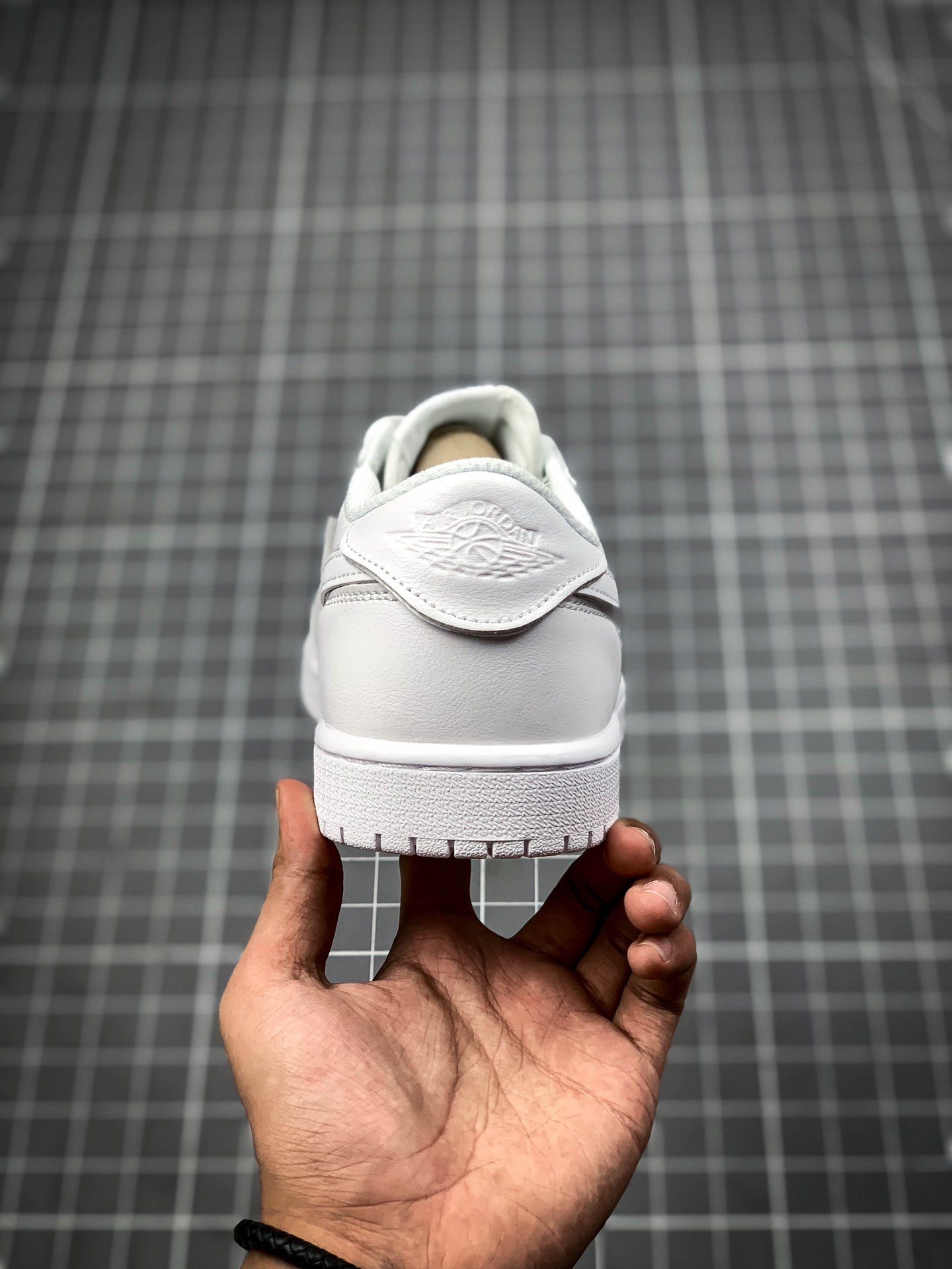 Air Jordan 1 Low Id White/White/White 5