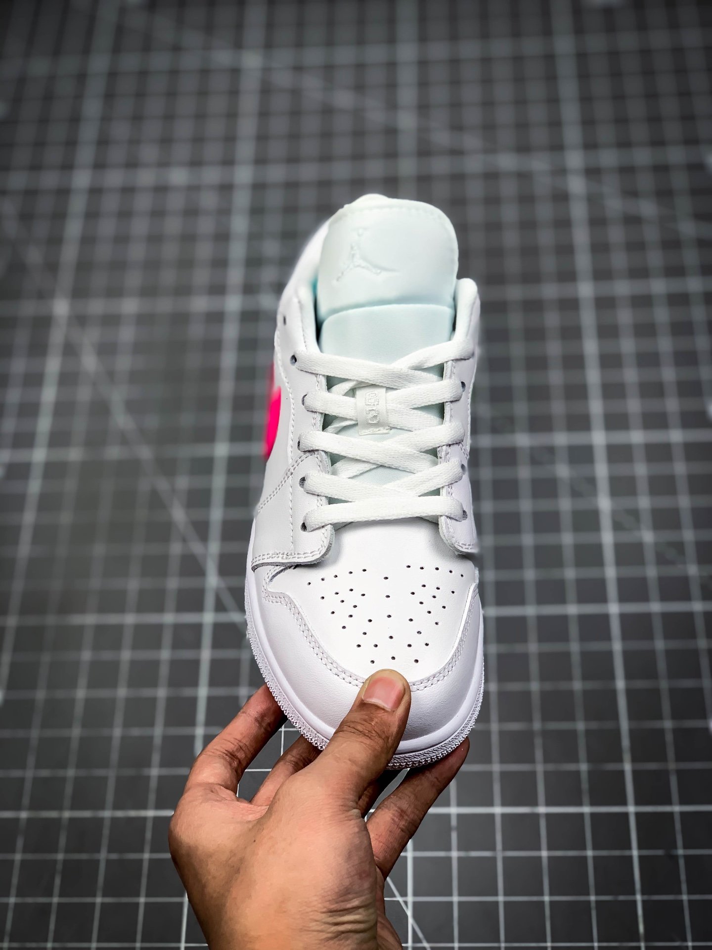 Air Jordan 1 Low White/White/Neon 15