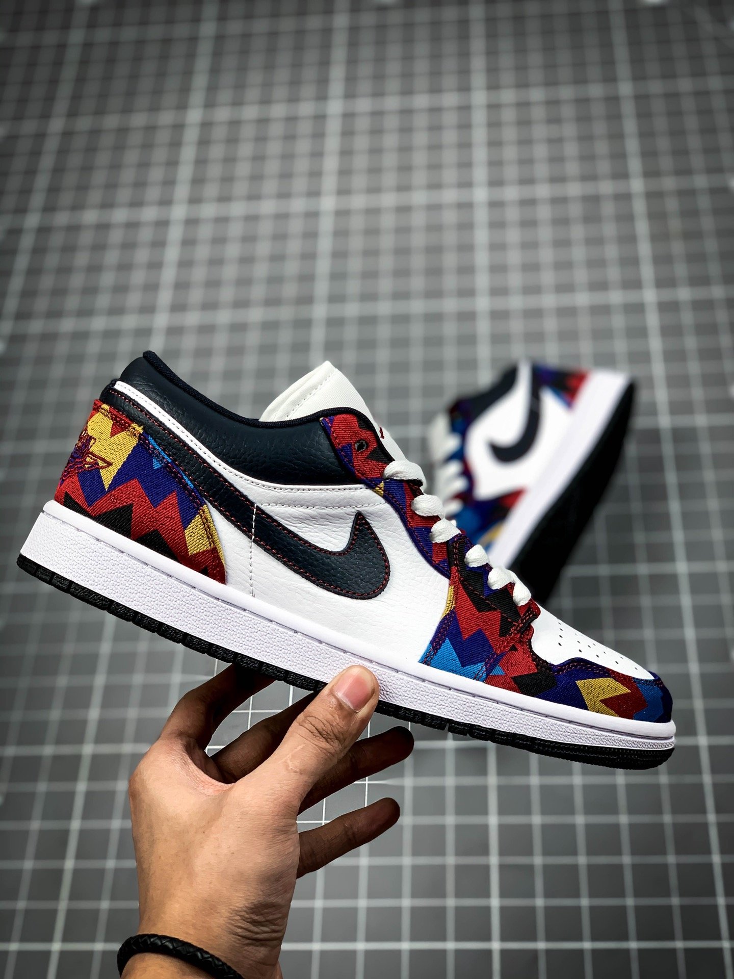 Air Jordan 1 Low Og White/Black/Multi-Color 13