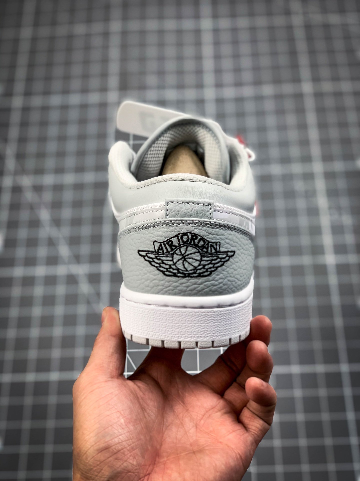 Air Jordan 1 Low White/Sky Grey-Football Grey 13