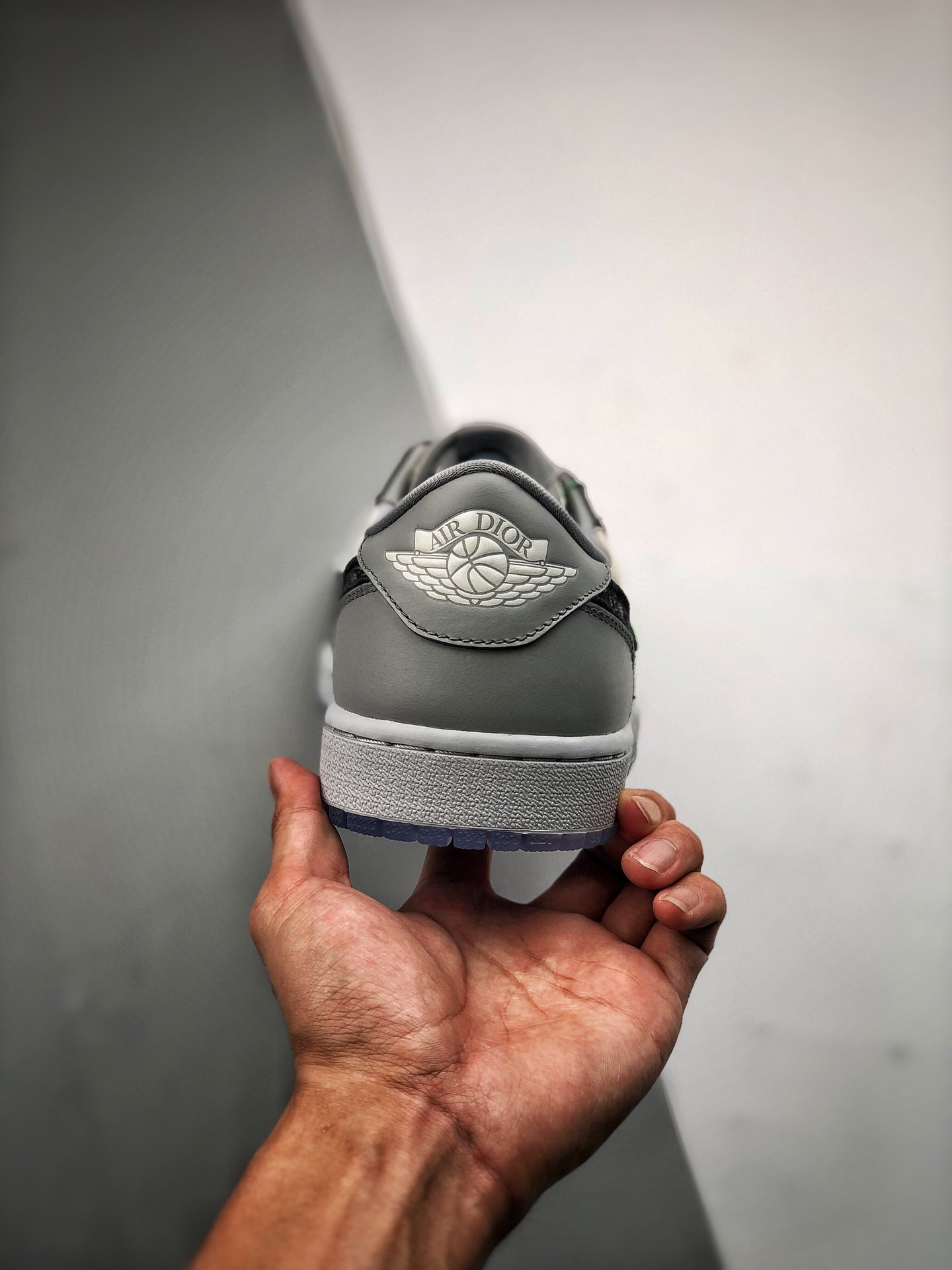 Di*Or X Air Jordan 1 Low Grey/White-Black 15