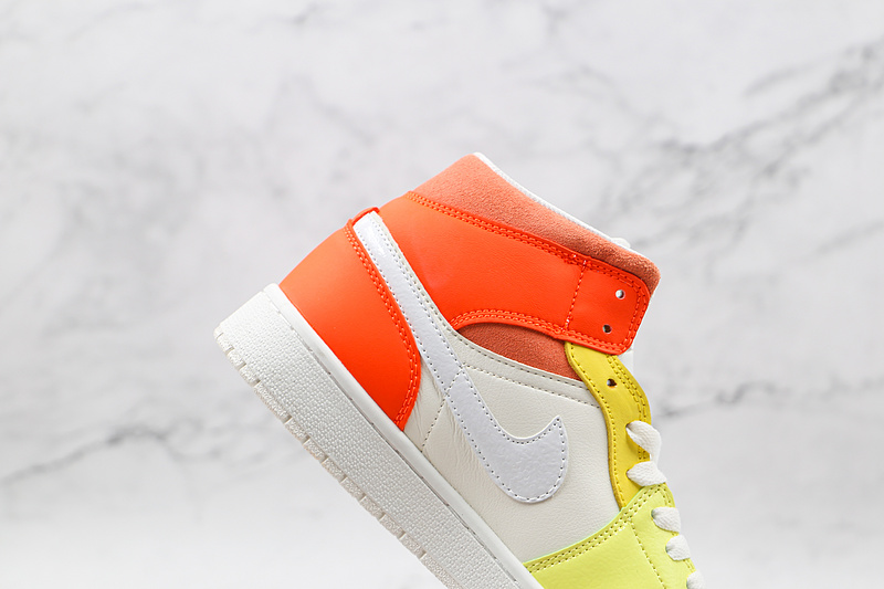 Air Jordan 1 Mid To My First Coach Sail/White-Zitron-Opti Yellow 11