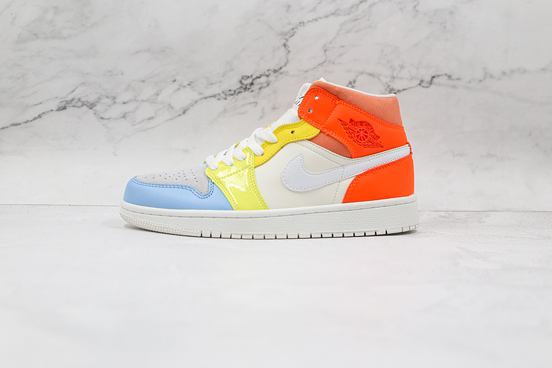 Air Jordan 1 Mid To My First Coach Sail/White-Zitron-Opti Yellow 17