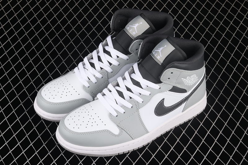 Air Jordan 1 Mid Light Smoke Grey/White/Anthracite 19