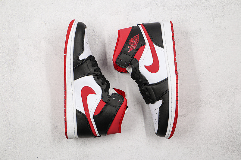 Air Jordan 1 Mid Metallic Red White/Gym Red/Black 5