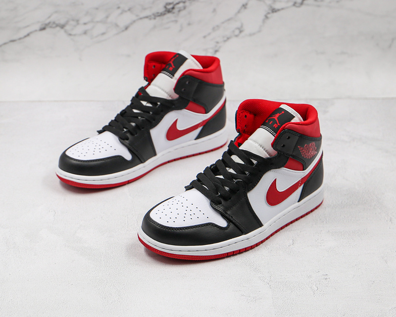 Air Jordan 1 Mid Metallic Red White/Gym Red/Black 9