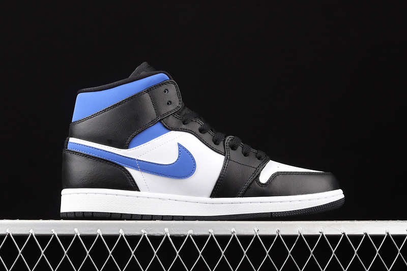 Air Jordan 1 Mid White/Black/Racer Blue 21