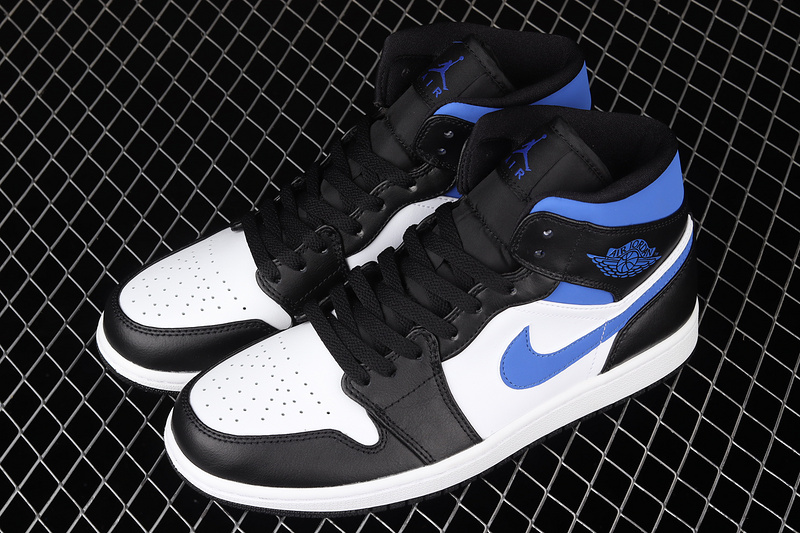 Air Jordan 1 Mid White/Black/Racer Blue 29