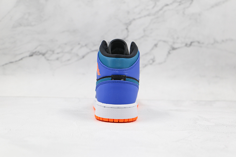 Air Jordan 1 Mid Gs Racer Blue/Green Abyss/Black 15