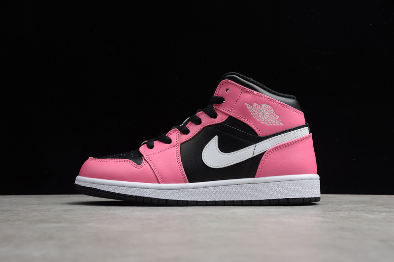 Air Jordan 1 Mid Gs Pinksicle Black/White-Pinksicle 15