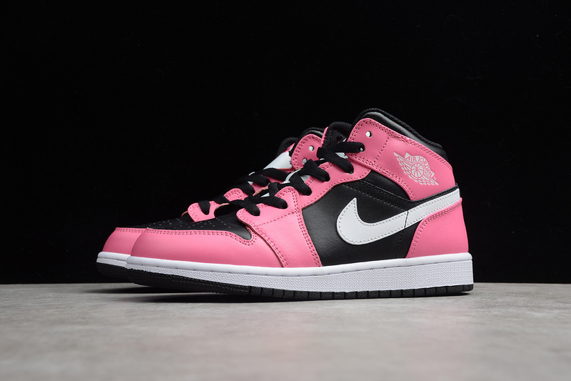 Air Jordan 1 Mid Gs Pinksicle Black/White-Pinksicle 17