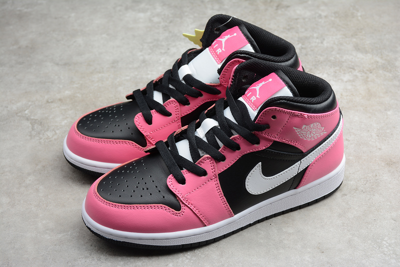 Air Jordan 1 Mid Gs Pinksicle Black/White-Pinksicle 19