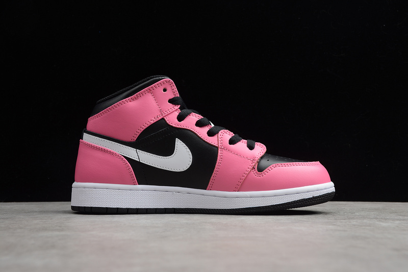 Air Jordan 1 Mid Gs Pinksicle Black/White-Pinksicle 21