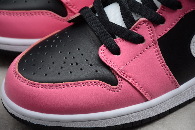 Air Jordan 1 Mid Gs Pinksicle Black/White-Pinksicle 31