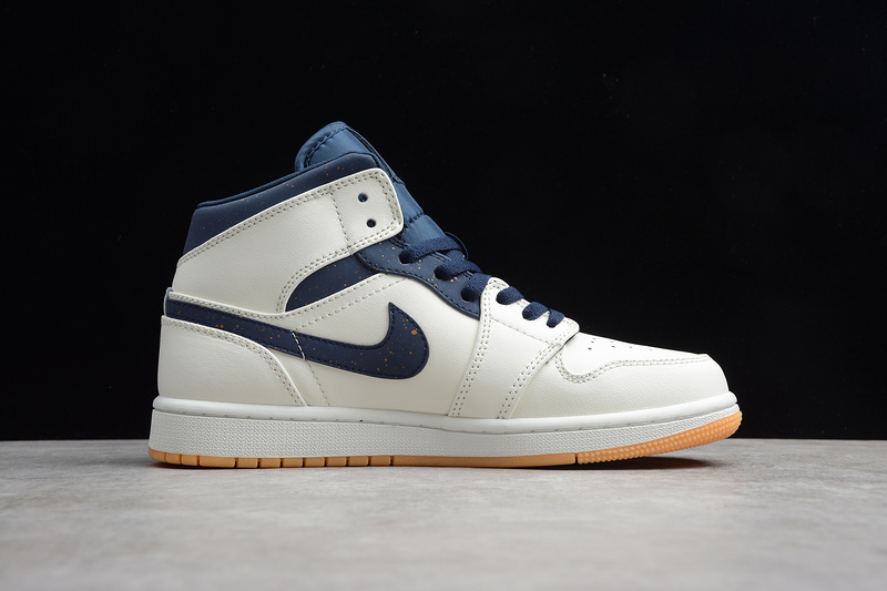 Gz Air Jordan 1 Retro Mid Jeter Bronze/College Navy 3