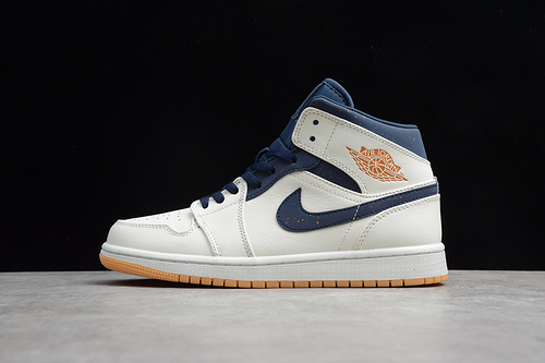 Gz Air Jordan 1 Retro Mid Jeter Bronze/College Navy 29