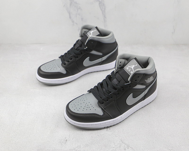 Air Jordan 1 Mid Shadow Black/Particle Grey/White 15