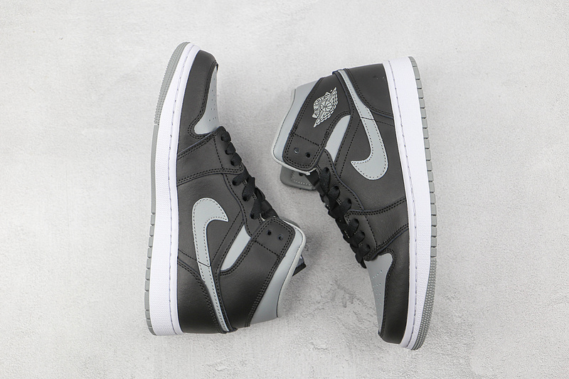 Air Jordan 1 Mid Shadow Black/Particle Grey/White 17