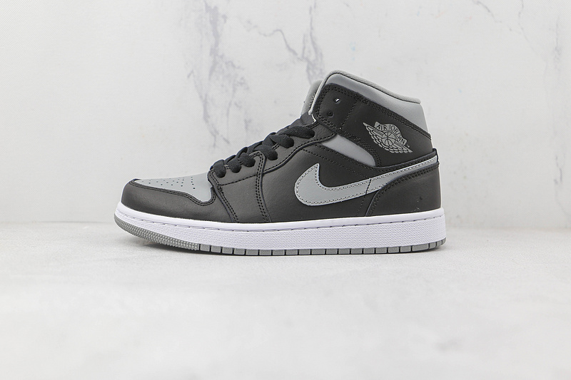 Air Jordan 1 Mid Shadow Black/Particle Grey/White 19