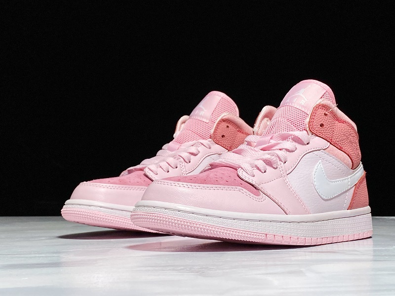 Air Jordan 1 Mid Digital Pink/White-Pink Foam-Sail 9