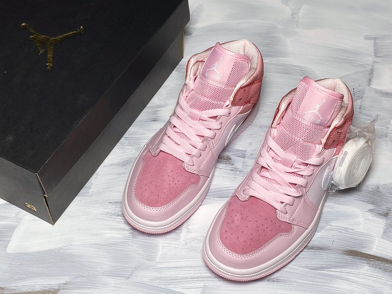 Air Jordan 1 Mid Digital Pink/White-Pink Foam-Sail 11