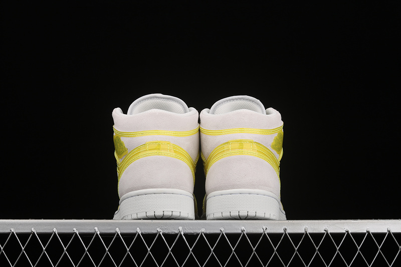 Air Jordan 1 Mid Lx Off White/Opti Yellow/White 3