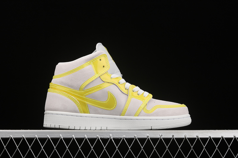 Air Jordan 1 Mid Lx Off White/Opti Yellow/White 11