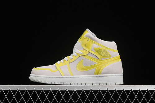 Air Jordan 1 Mid Lx Off White/Opti Yellow/White 19