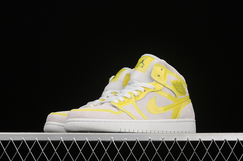 Air Jordan 1 Mid Lx Off White/Opti Yellow/White 23