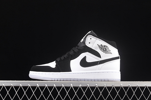 Air Jordan 1 Mid Diamond Shorts Black/White/White 13