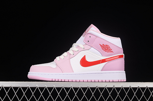 Air Jordan 1 Mid Valentine's Day Iris Whisper/Amethyst Wave/Doll/Siren Red 23