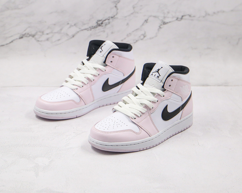 Air Jordan 1 Mid Barely Rose Barely Rose/White/Black 9