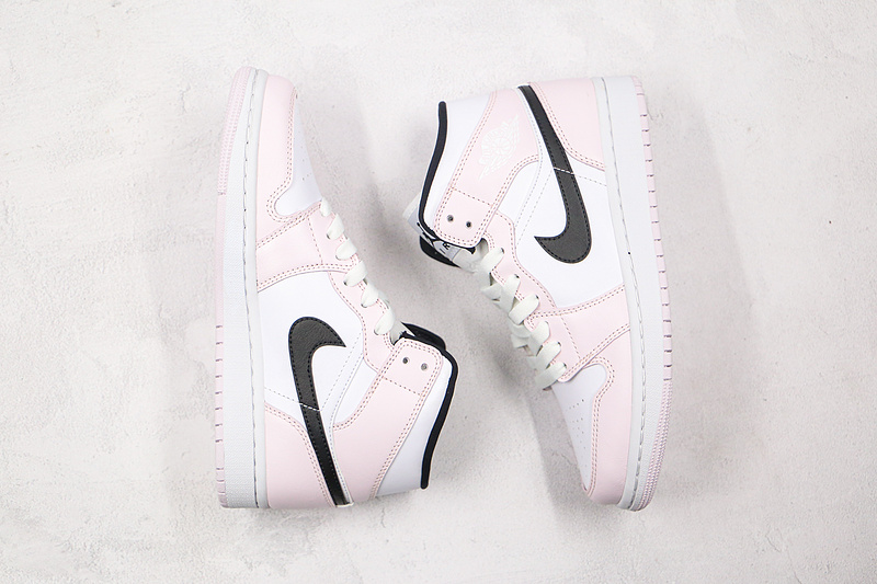 Air Jordan 1 Mid Barely Rose Barely Rose/White/Black 13