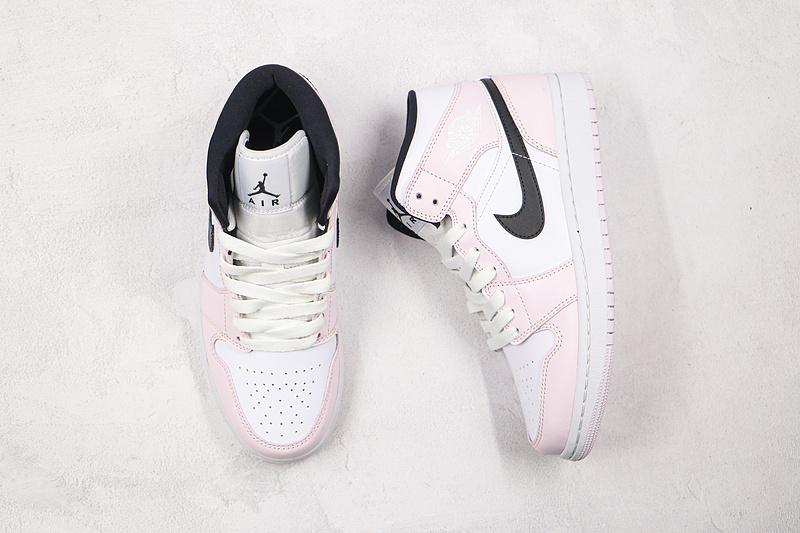 Air Jordan 1 Mid Barely Rose Barely Rose/White/Black 17