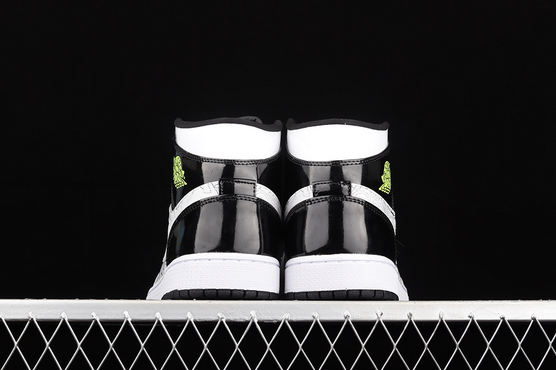 Air Jordan 1 Mid Gs Diy White/White/Black-Volt 11