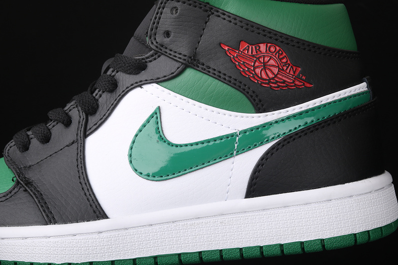 Air Jordan 1 Mid Green Toe Green/Black/White 9