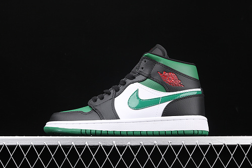 Air Jordan 1 Mid Green Toe Green/Black/White 11