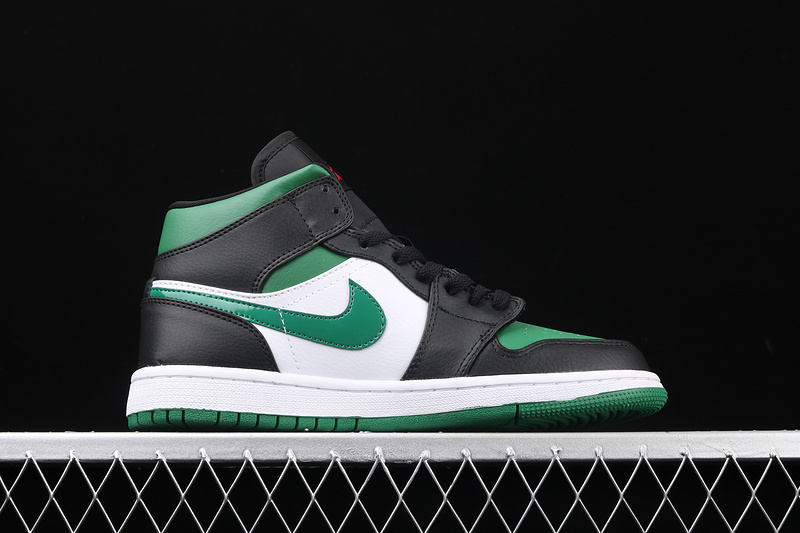 Air Jordan 1 Mid Green Toe Green/Black/White 19