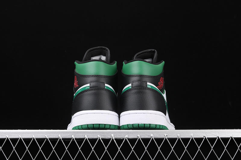 Air Jordan 1 Mid Green Toe Green/Black/White 25