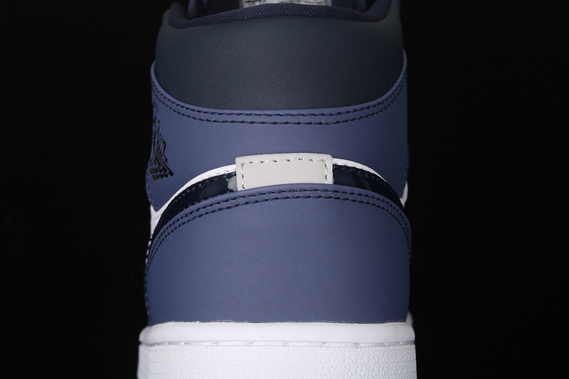 Air Jordan 1 Mid Obsidian/Sanded Purple-White 21