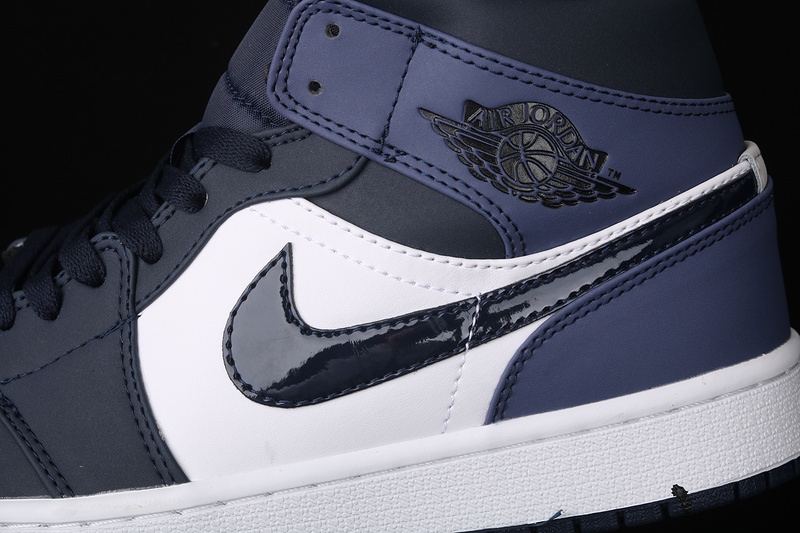 Air Jordan 1 Mid Obsidian/Sanded Purple-White 25