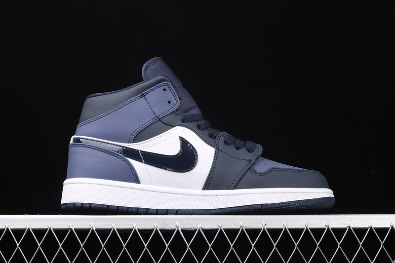 Air Jordan 1 Mid Obsidian/Sanded Purple-White 29