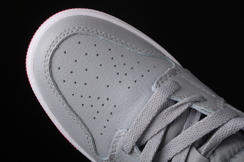 Air Jordan 1 Mid Wolf Grey/Racer Pink-White-Black 5