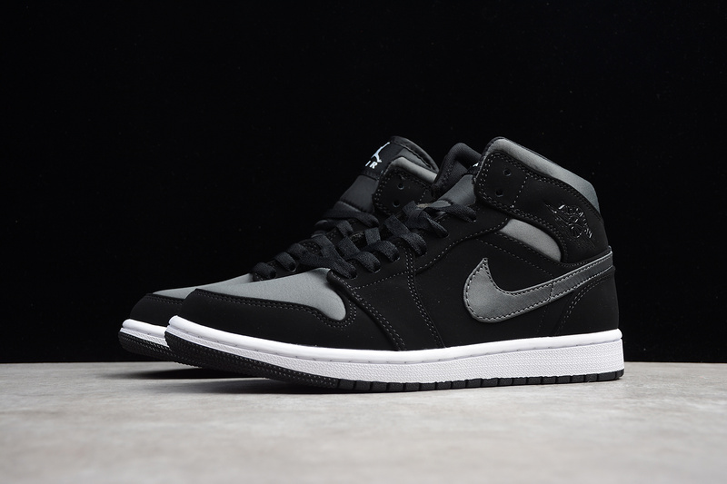 Gz Air Jordan 1 Mid Nylon Black/Anthracite-White 7