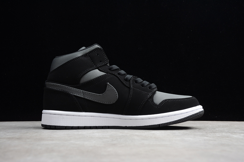 Gz Air Jordan 1 Mid Nylon Black/Anthracite-White 15