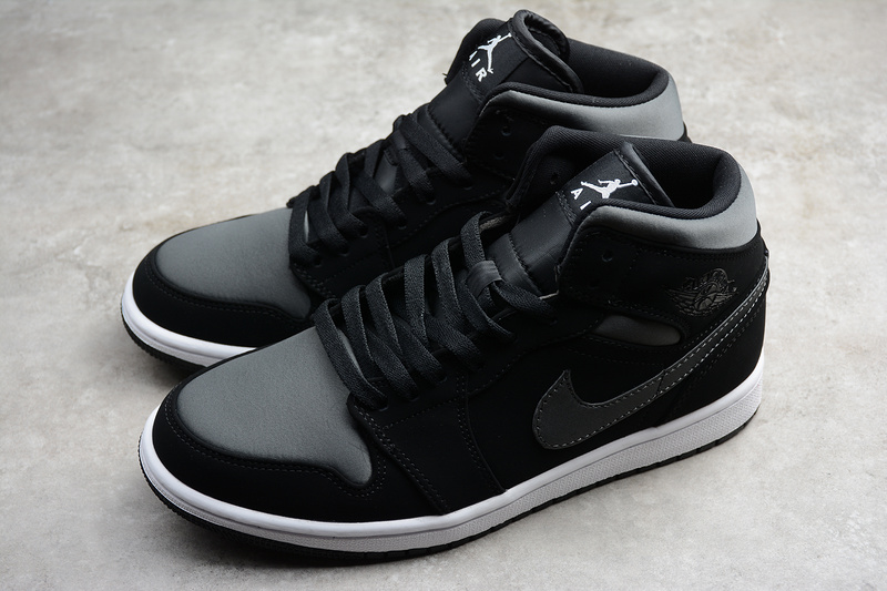 Gz Air Jordan 1 Mid Nylon Black/Anthracite-White 19