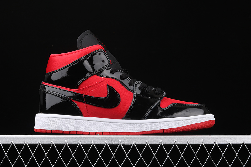 Air Jordan 1 Mid Hot Punch Black/Red/White 15